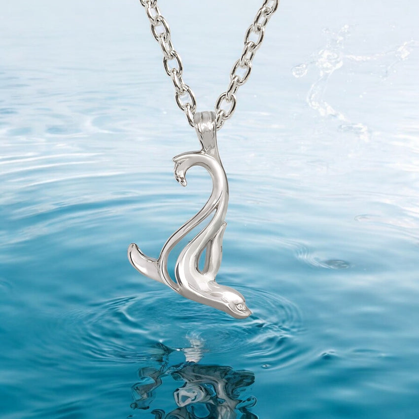 Sea Lion "Salty" Pendant Necklace –  Mini Collection - Sterling Silver