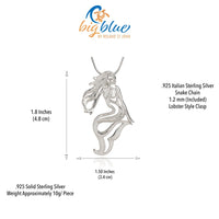 Lorelei Mermaid Necklace – Sterling Silver