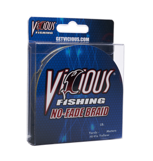 Vicious No-Fade Yellow Braid - 10 Lb Test