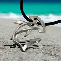 Hammerhead Shark Necklace – “The Hammer” - Pewter Pendant on Cord