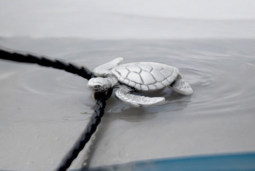 Sea Turtle Necklace- Sealife Collection - Pewter on Cord