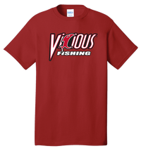 Vicious Fishing Logo Tee - Classic Red