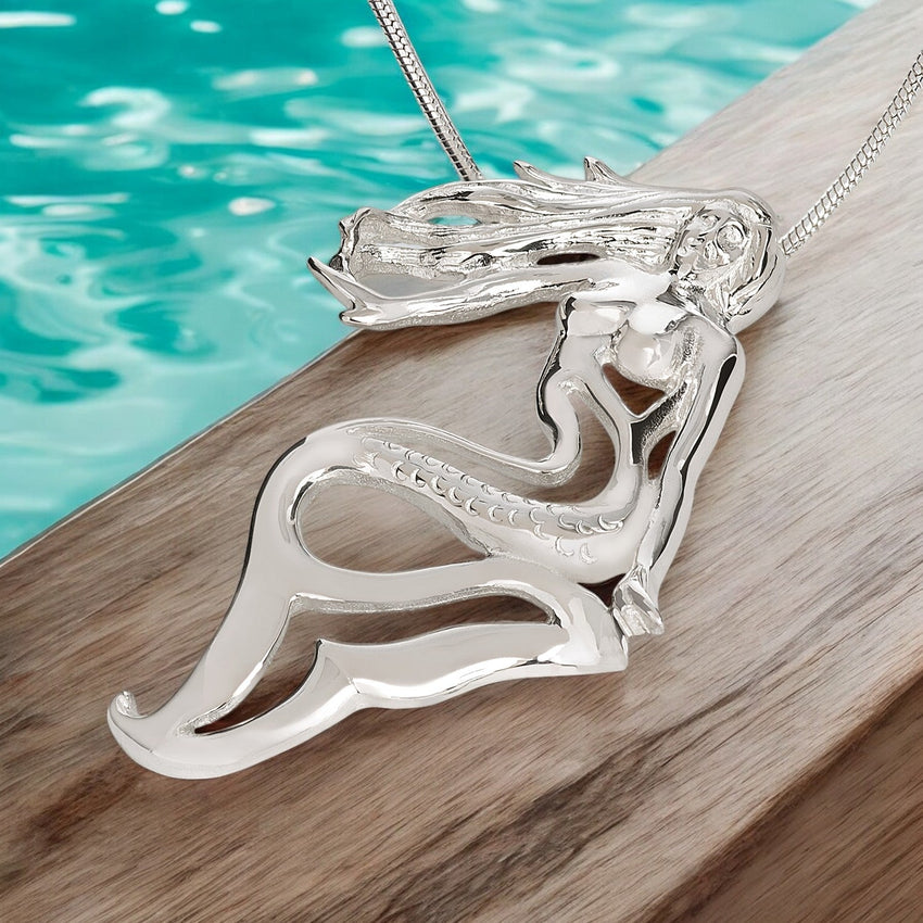 Lorelei Mermaid Necklace – Sterling Silver