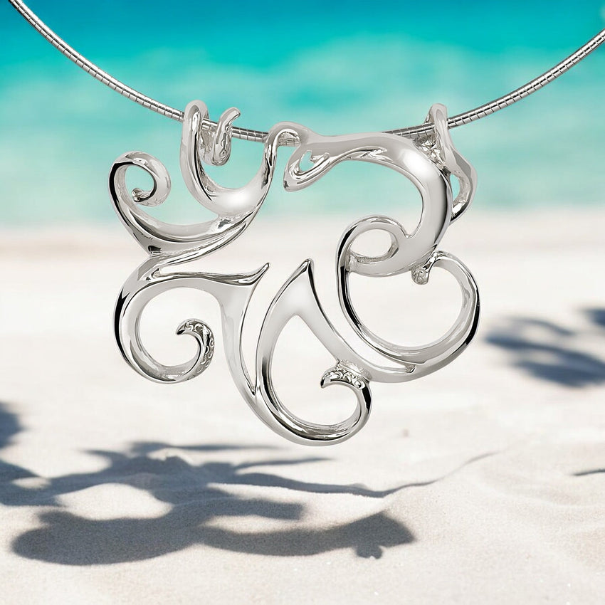 Octopus Pendant – Seaplicity Collection – Sterling Silver