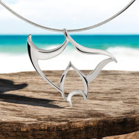Manta Ray Necklace – Seaplicity Collection – Sterling Silver