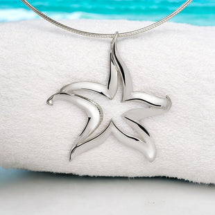 Starfish Necklace - Seaplicity Collection - Sterling Silver