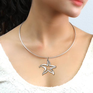 Starfish Necklace - Seaplicity Collection - Sterling Silver
