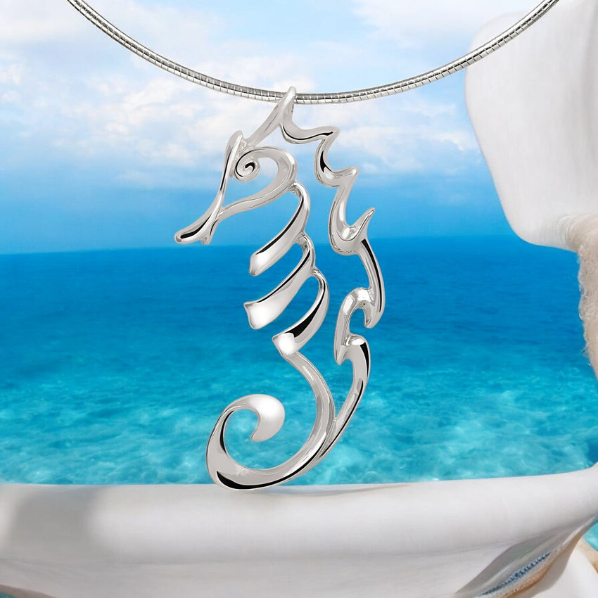 Seahorse Necklace – Seaplicity Collection – Sterling Silver