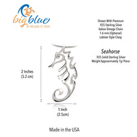 Seahorse Necklace – Seaplicity Collection – Sterling Silver