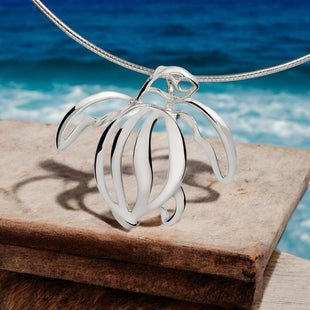 Sea Turtle Pendant – Seaplicity Collection – Sterling Silver