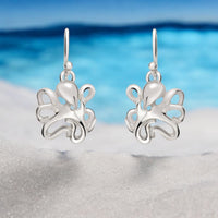 Octopus Drop Earrings – "Leggs" - Sterling Silver