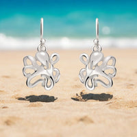Octopus Drop Earrings – "Leggs" - Sterling Silver