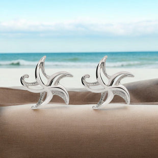 Starfish Post/Stud Earrings – "Starry" – Sterling Silver