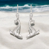 Sea Lion Drop Earrings –  "Salty" - Sterling Silver