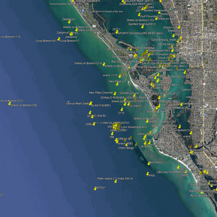 Sarasota Fishing Spots - Nearshore Numbers