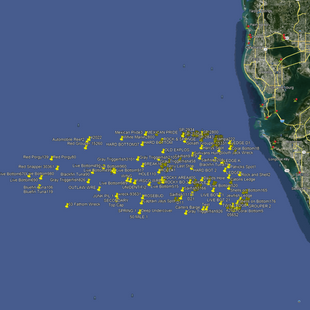 Sarasota Fishing Spots - Offshore Numbers
