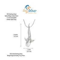 Whale Shark Necklace - Sealife Collection - Sterling Silver