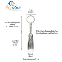 Dive Fin Keychain – Diver´s Collection – Pewter