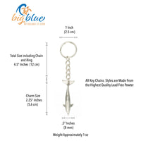 Dolphin Keychain – Sea Life Collection – Pewter
