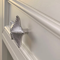 Starfish Drawer Pull/Knob – Home Decor – Pewter with Nickel or Brass Finish