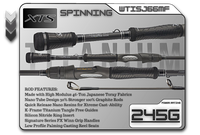 WTISJ66MF   6'6" Medium Fast Spinning Rod  **TITANIUM SERIES**