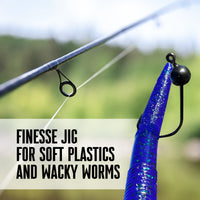 Reaction Tackle Tungsten Wacky Jig Heads (5-PACK)