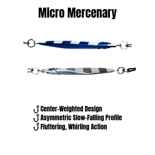 Submission Jigs - Micro Mercenary - Slow Pitch Jigs - 4 Packs