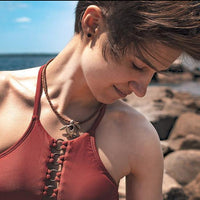 Sea Turtle "Honu" Necklace – Ocean Traveler Collection - Bronze on Cotton Cord