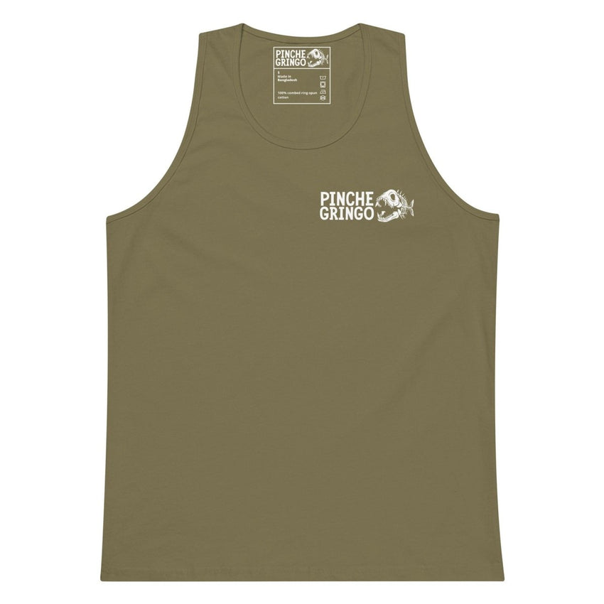 Pinche Gringo Fishing Crew Fishbone Logo Tank