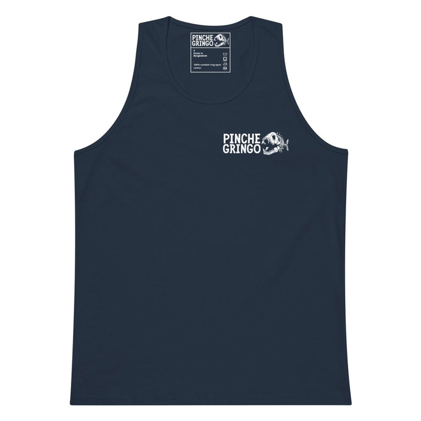 Pinche Gringo Fishing Crew Fishbone Logo Tank