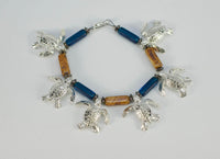 Sea Turtle Charm Bracelet – Ocean Theme - Pewter with Silver Finish