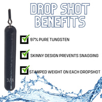 Reaction Tackle Tungsten Drop Shot Weights